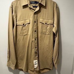NWT polo button down western shirt Small